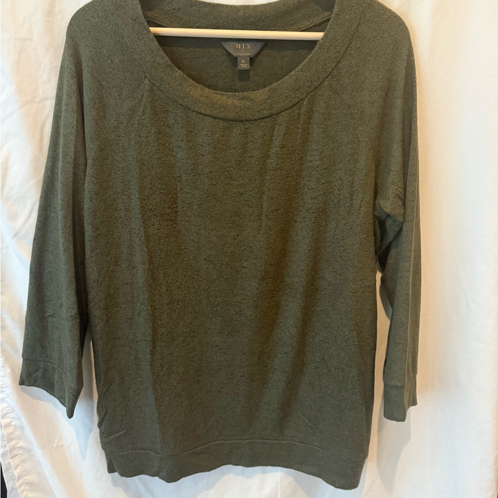 MIX by 41 Hawthorn Olive Green Sweater